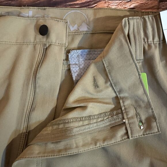Wrangler Men's Outdoor Performance Side Elastic Utility Shorts Sz 48 Khaki UPF - Picture 5 of 6